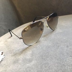 Rayban aviator gradient sunglasses